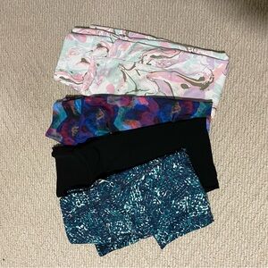 4 pair of girls leggings 7/8